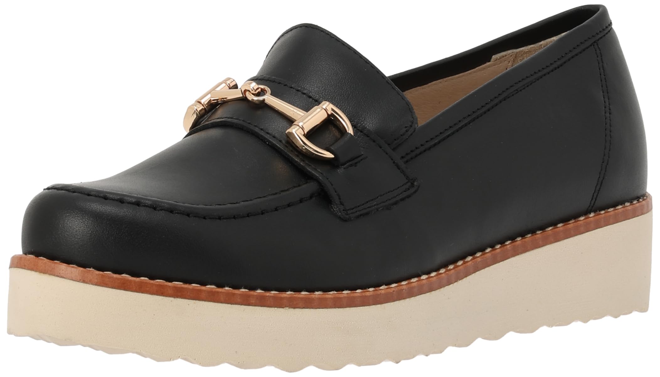 

Loafers Thick Sole Bit Loafers Black cm 2E [Bontre] Women s 06702-RS 24.5 чорний