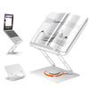 Rloao Book Desktop Transparent Rotating Infinitely Adjustable Angle and Desktop Suitable for Sheet Study Book Portable Book PC 5KG Load Capacity