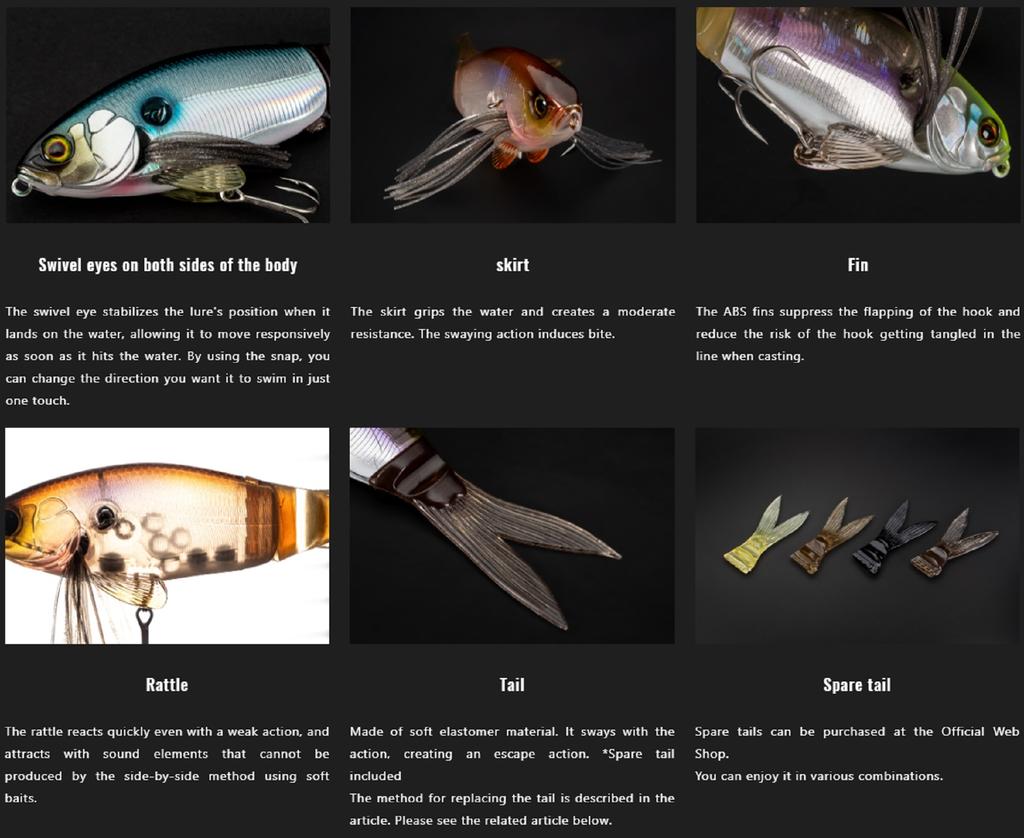Jackall Slick Bait 120 Floating Lure Nightmare (3662)