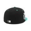 New Era newera cap 59FIFTY 14721119 NER35C0391 PHI Black 7 SIDE PATCH UNDER VISOR ONSPOTZ special order hat Gokyu Fifty 5950 Side patch Straight Flat