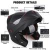UCHOOSE  New Motorcycle Helmet Full Face Racing with Double Sun Visor Women Man Flip Up Double Lens DOT