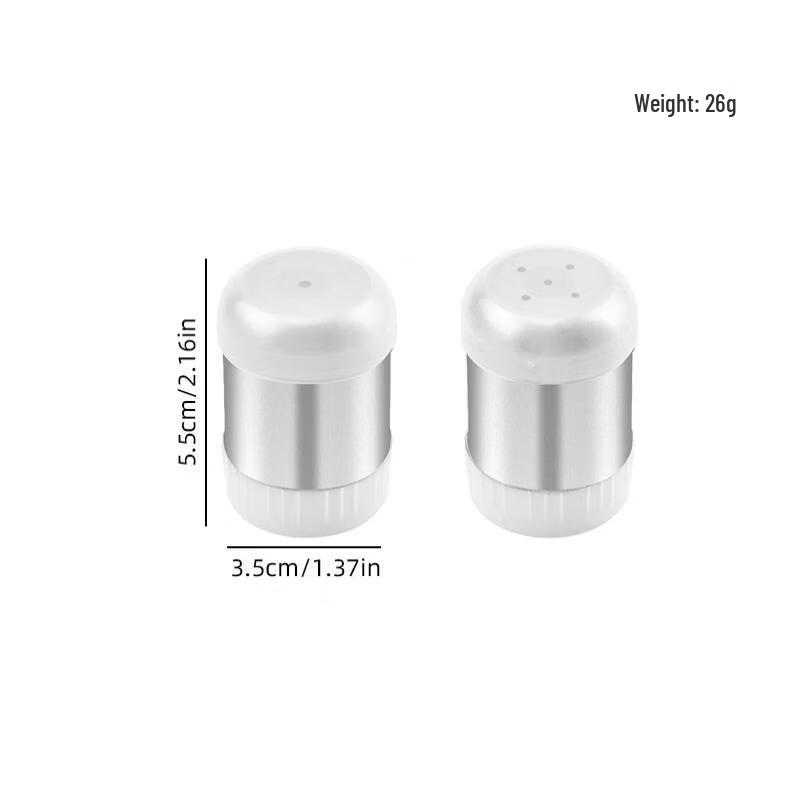 SMVP Mini Stainless Steel Seasoning Jars