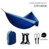 Nylon Parachute Cloth Hammock: Outdoor/Indoor, Color Block Design, Single/Double, Leisure Swing