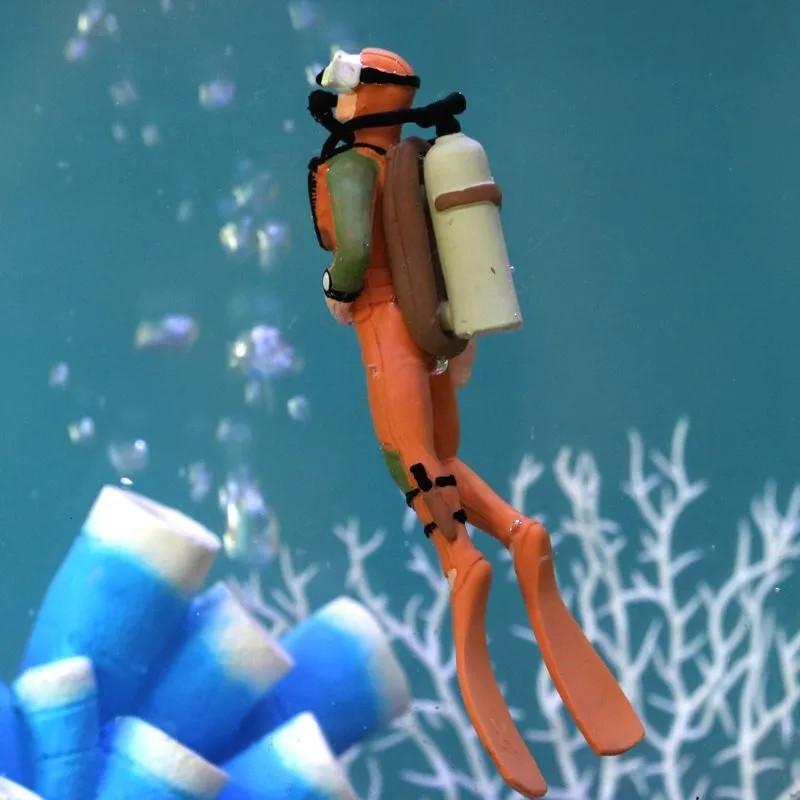 

Аквариум Настольный Маленький Аквариум Украшения Орнамент Водолаз Плавающий Креативный ПВХ Кукла One Size