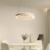 Moderne, minimalistische Ring-LED-Pendelleuchten, dimmbar für Tisch, Esszimmer, Wohnzimmer, Schlafzimmer, Kronleuchter, Dekor im Innenbereich