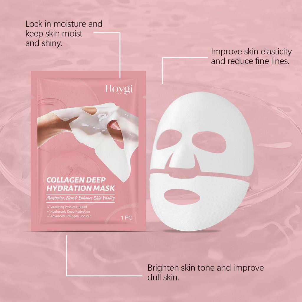 Hoygi Collagen Moisturizing Face Mask For Deep Hydration Firming And Brightening Skin