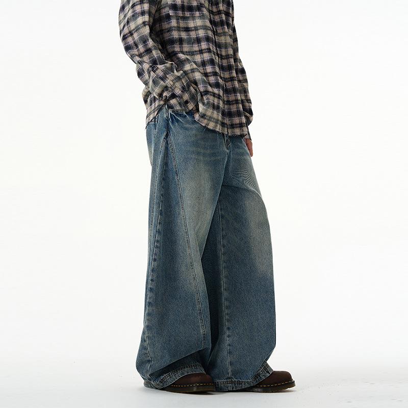 

Брюки-бананы Sickle от Scimitar Design 2024 года: Широкие джинсы в стиле ретро для мужчин и женщин XXXL синий