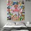 Cardcaptor Sakura Wall Hanging Printed Fabric Blanket Decorative Tapestries for Bedroom Living Room Home Decor