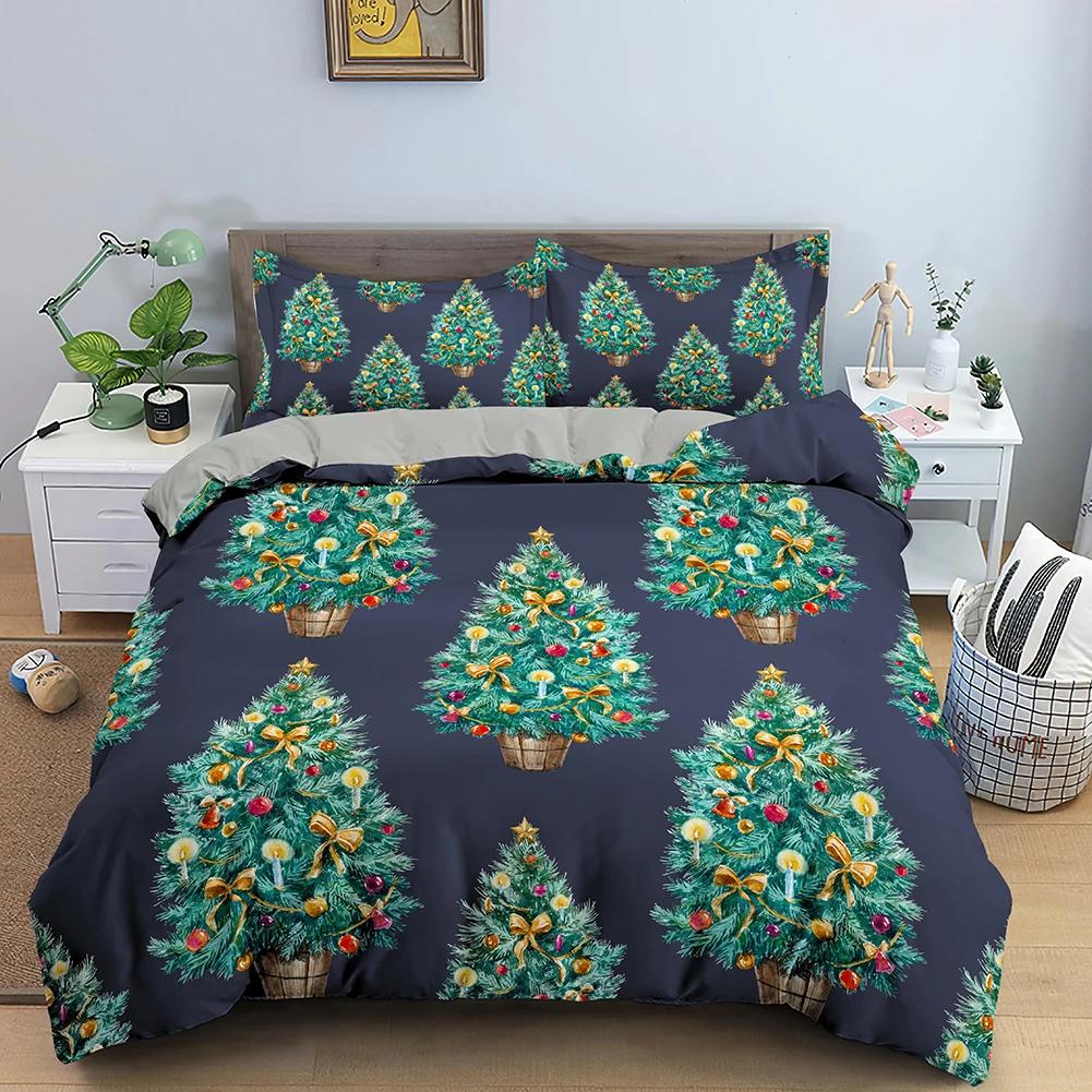 Comforter Christmas Snowman Christmas Hat Merry Christmas Style Decor King Queen Full Sizes For Women Men Kids Holiday Gifts