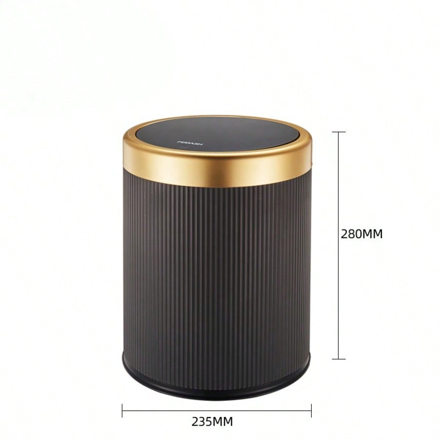 Fashionable Circular Wastebasket Durable Plastic Recycle Bin Large Capacity Double Double-layer Kitchen Garbage Cube Trash Can