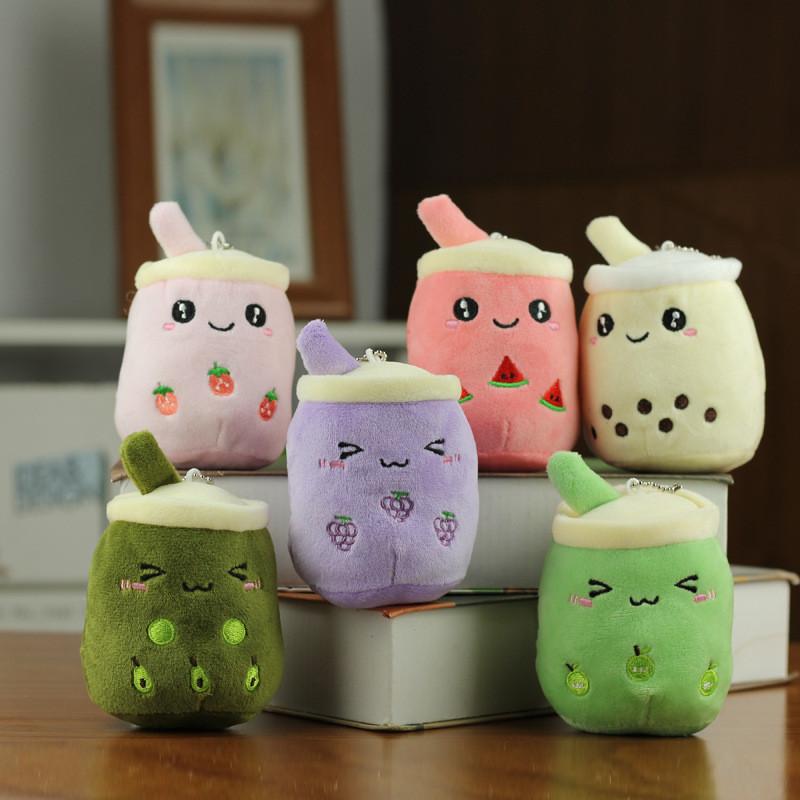 Adorable Plush Milk Tea Cup Toy Stuffed Doll Cute Gift With Short Plush Material