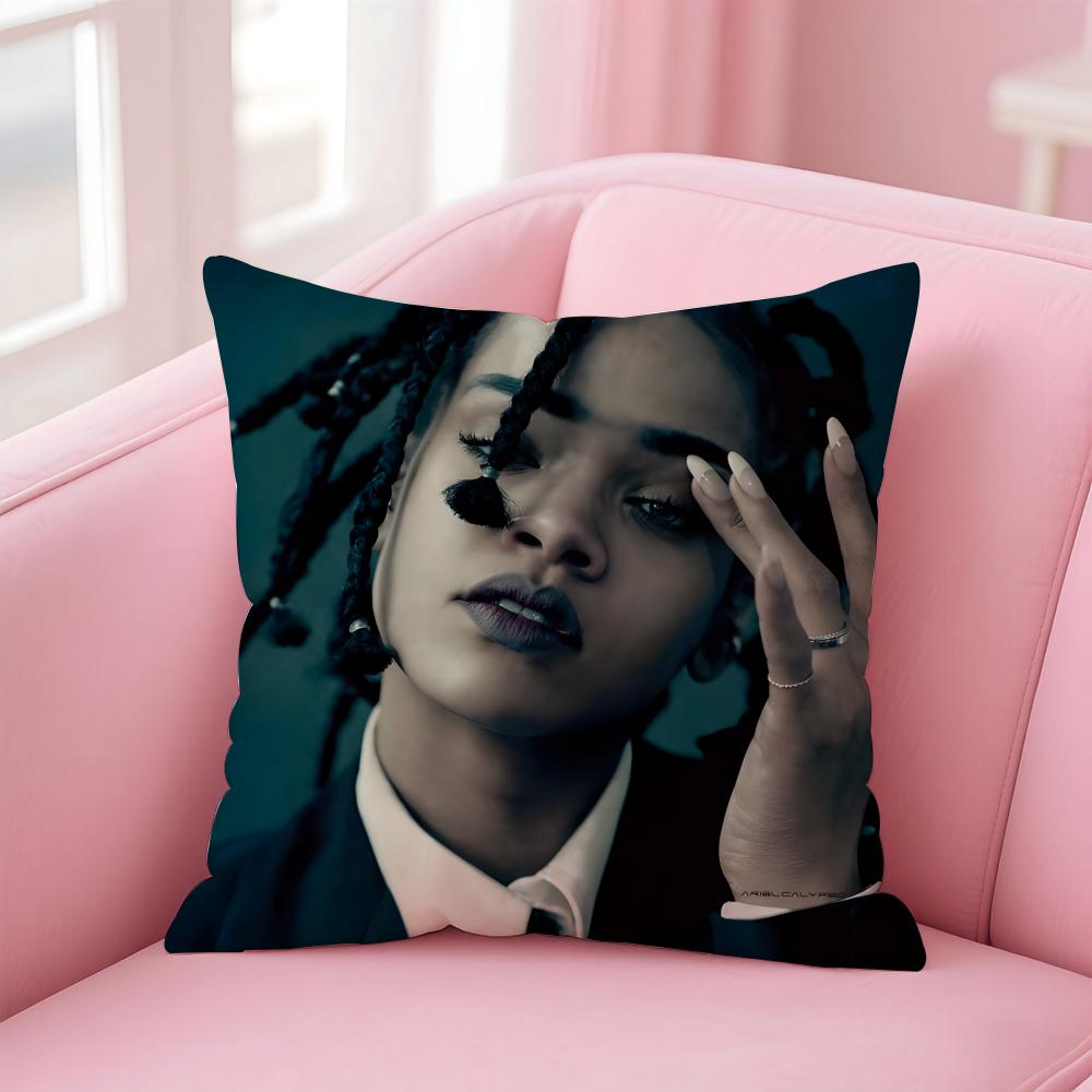 R-Rihannas Hot Singer Cushion Cover Comfortable Reversible Pillow Cover Ideal For Car Sofa Bedroom & Beyond