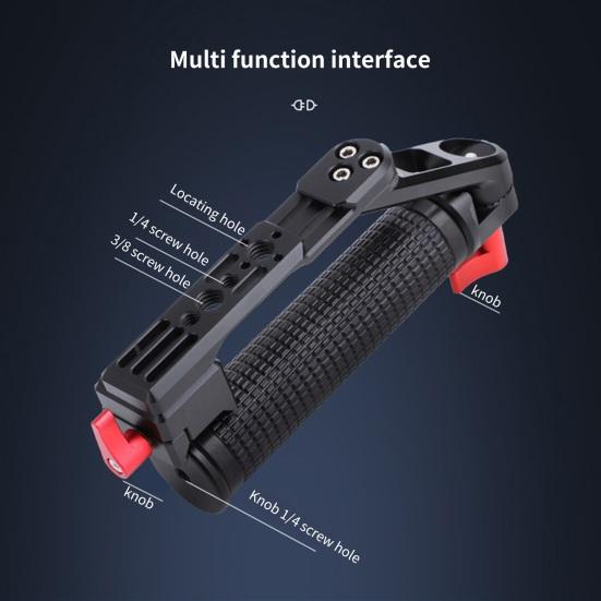 Handheld Stabilizer Arbitrary Angle Adjustment Abundant Hole Position High Hardness Low Angle Shooting Support Action Camera Mount for RS3/3