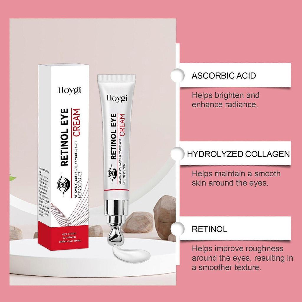 Instant Reduction of Eye Bags-Retinol Eye Cream for Dark Circles, And Puffiness, Youth Eye Cream: Smooth Wrinkles,Hydrating, Tightens Skin Under The E