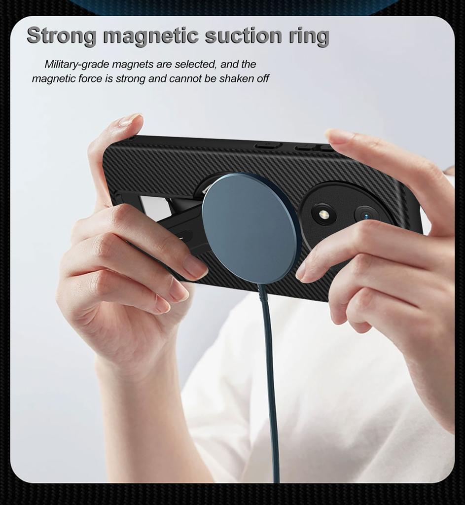 For Honor Magic7 Lite 5G Case Magnetic Stand Holder Armor Bracket Case For Honor Magic 7 Lite Magsafe Wireless Charge Cover