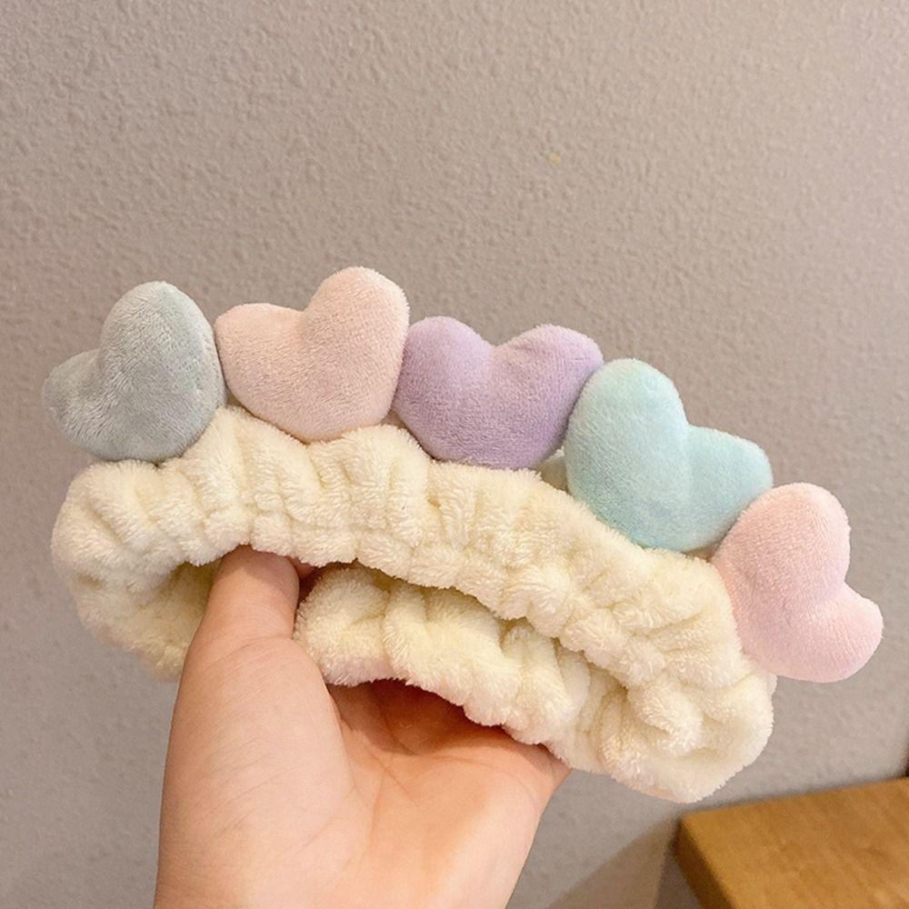 

Повязка на голову для умывания, эластичная повязка для волос, тюрбан для волос, мультяшная плюшевая повязка на голову, женские аксессуары для волос жёлтый