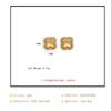 Womens Light Luxury Four Leaf Clover Inlaid Zircon Full Diamond Stud Earrings Jewelry