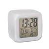 LED Seven-Color Luminous Square Alarm Clock - Creative Gift