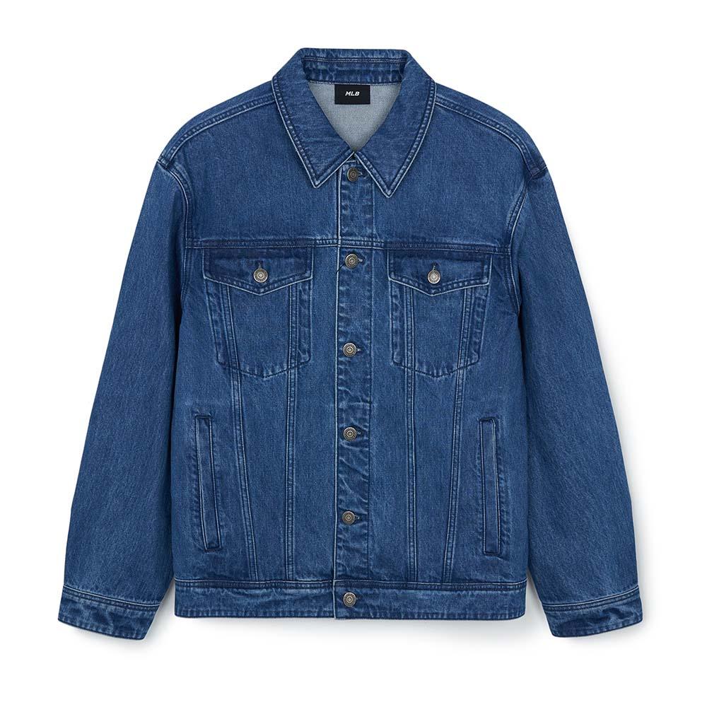 MLB New York Yankees Denim Jacket Unisex Blue 3ADKB0144-50INS M