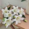 White Fake Lily Branches 2-head Simulation Decorative Bouquet Living Room Ornaments