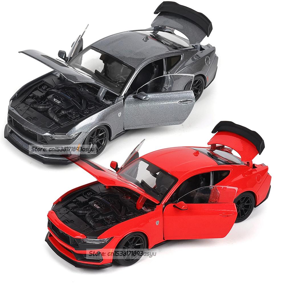 Maisto 1:24 2024 Ford Mustang Dark Horse Alloy Car Model Crafts Decoration Collection Toy Tools Gift Models