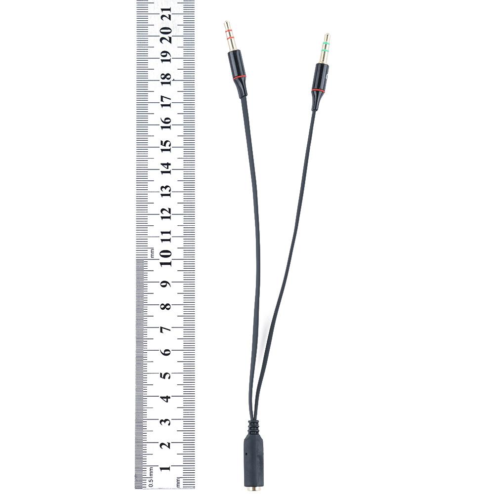 Portable Universal Useful Headphone Audio Cable Earphone Microphone Splitter Earphone Adapter Cord