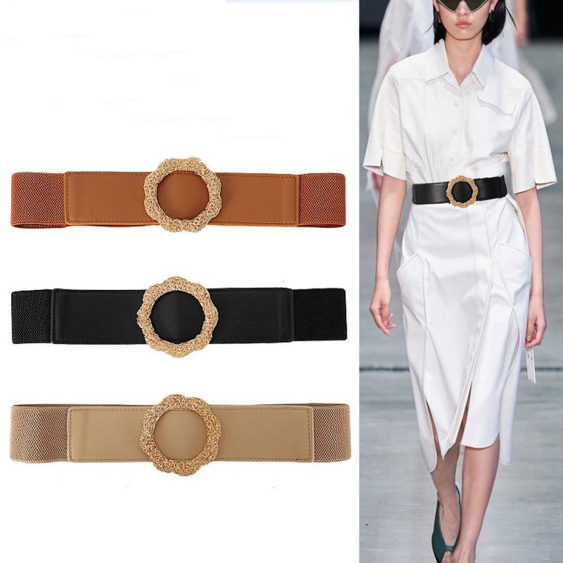 Retro Stylish Waist Belt For Women In Brown Black And Beige Elegant Dress Enhancer