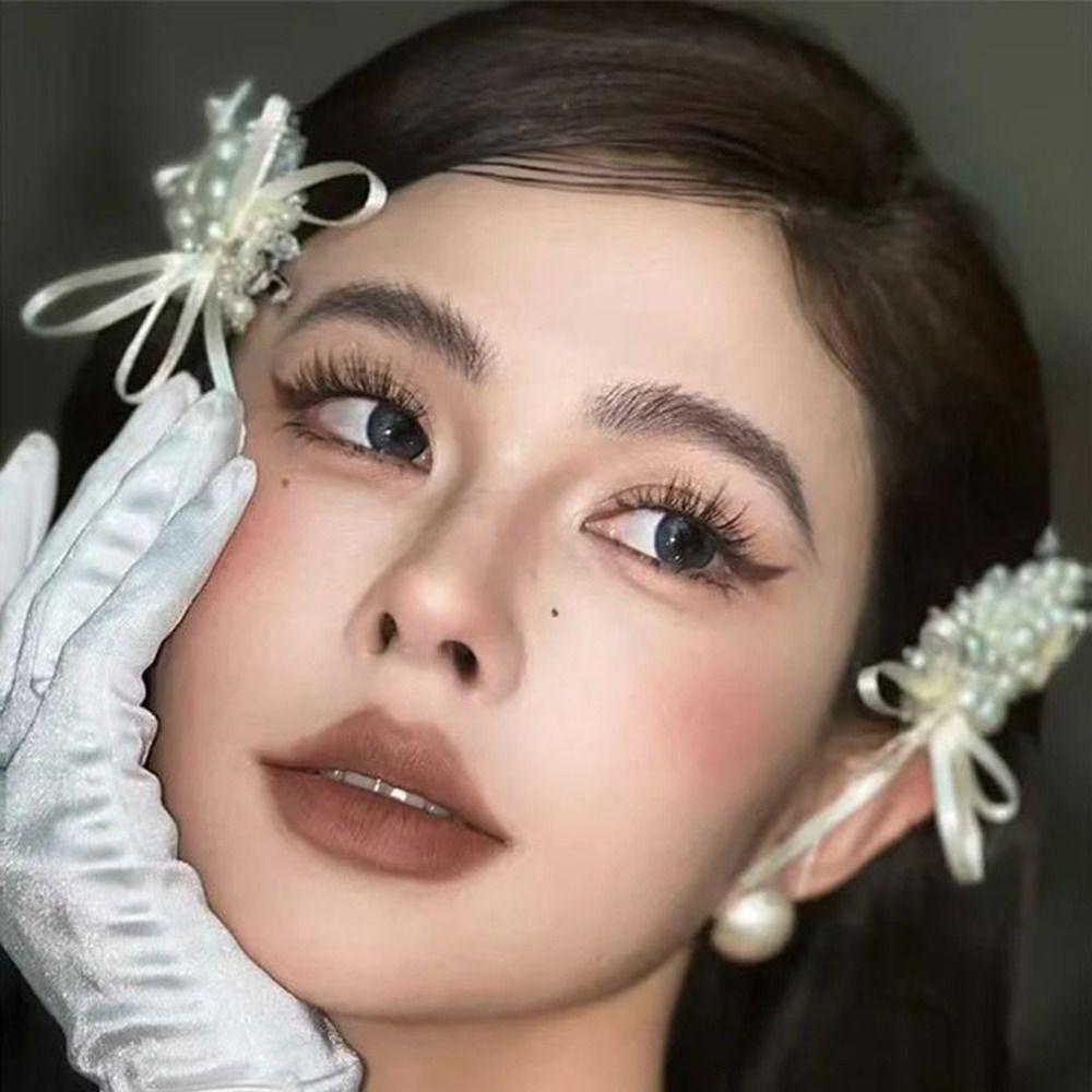 1 Pair Stylish Bride Hairpin White Wedding Headdress French Style Bridal Hair Clip  Hair Accessories