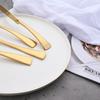 304 Stainless Steel 24Pcs/Set Gold Dinnerware Set Steak Knife Fork Coffee Spoon Cutlery Set Kitchen Tableware Silverware Set