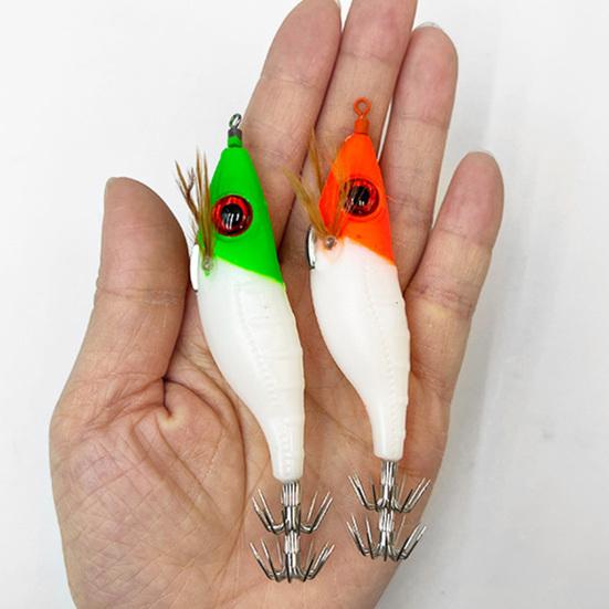 10CM/8,5G svítící ve tmě návnada na krevety s olihňovým háčkem Realistická bionická umělá návnada Mořská sladkovodní okoun Walleye Příslušenství k rybolovu pstruhů