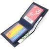 Capacious Men's Bifold Wallet Made of Genuine Leather Flotar CANPELLINI Purse 21581 Blue