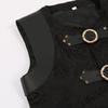 Templar Knight Medieval Patchwork Corset Vest Halloween Men's Stage Costume
