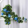 Artificial Geraniums Hanging Bundles Full Blooms Silk Flower Plants Geranium Vines for Home Garden Wedding Indoor Outdoor Decor