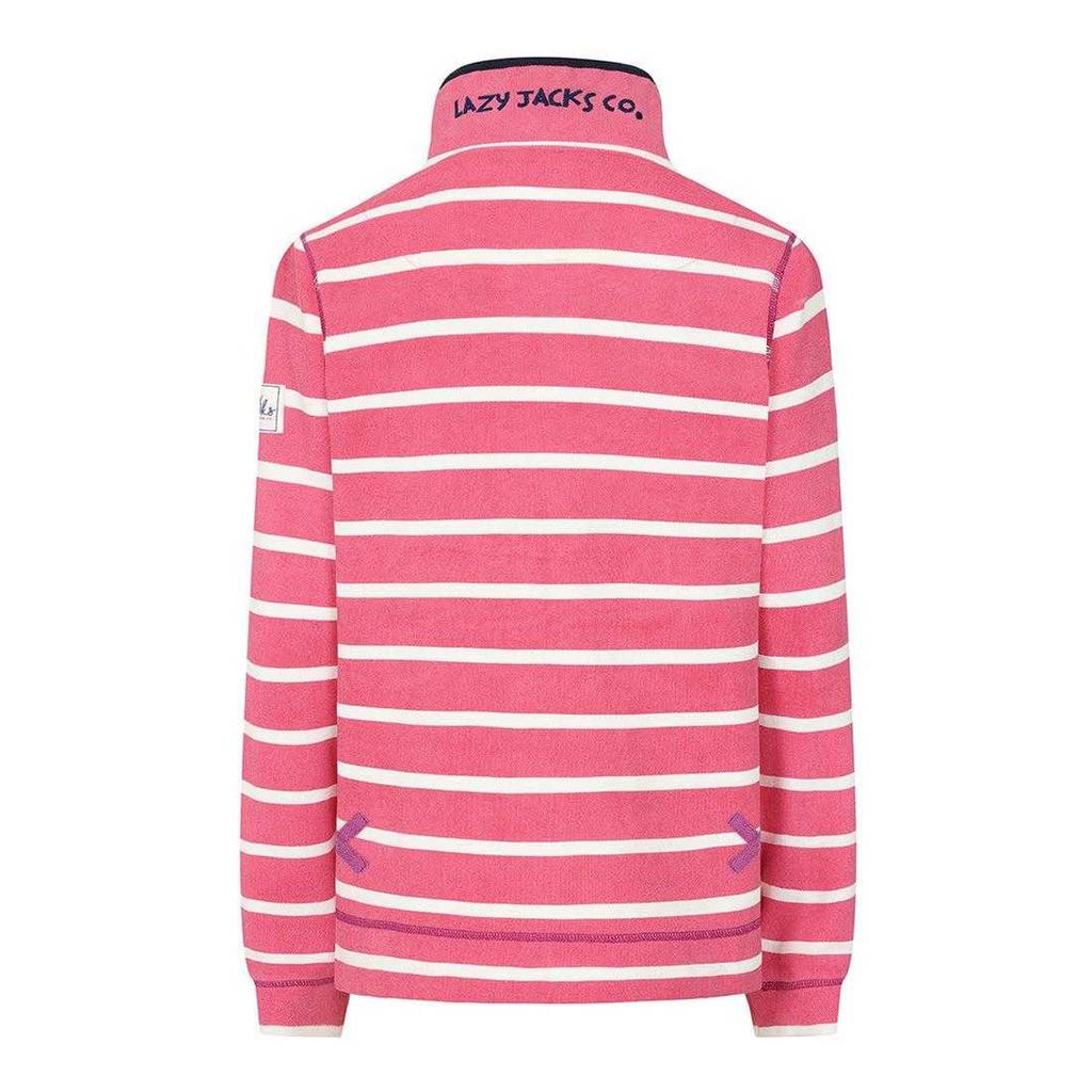 Lazy Jacks Womens/Ladies Striped Pique Sweatshirt