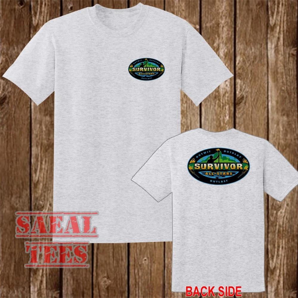 Survivor All Stars Men s Gray Size S-5XL XXXL