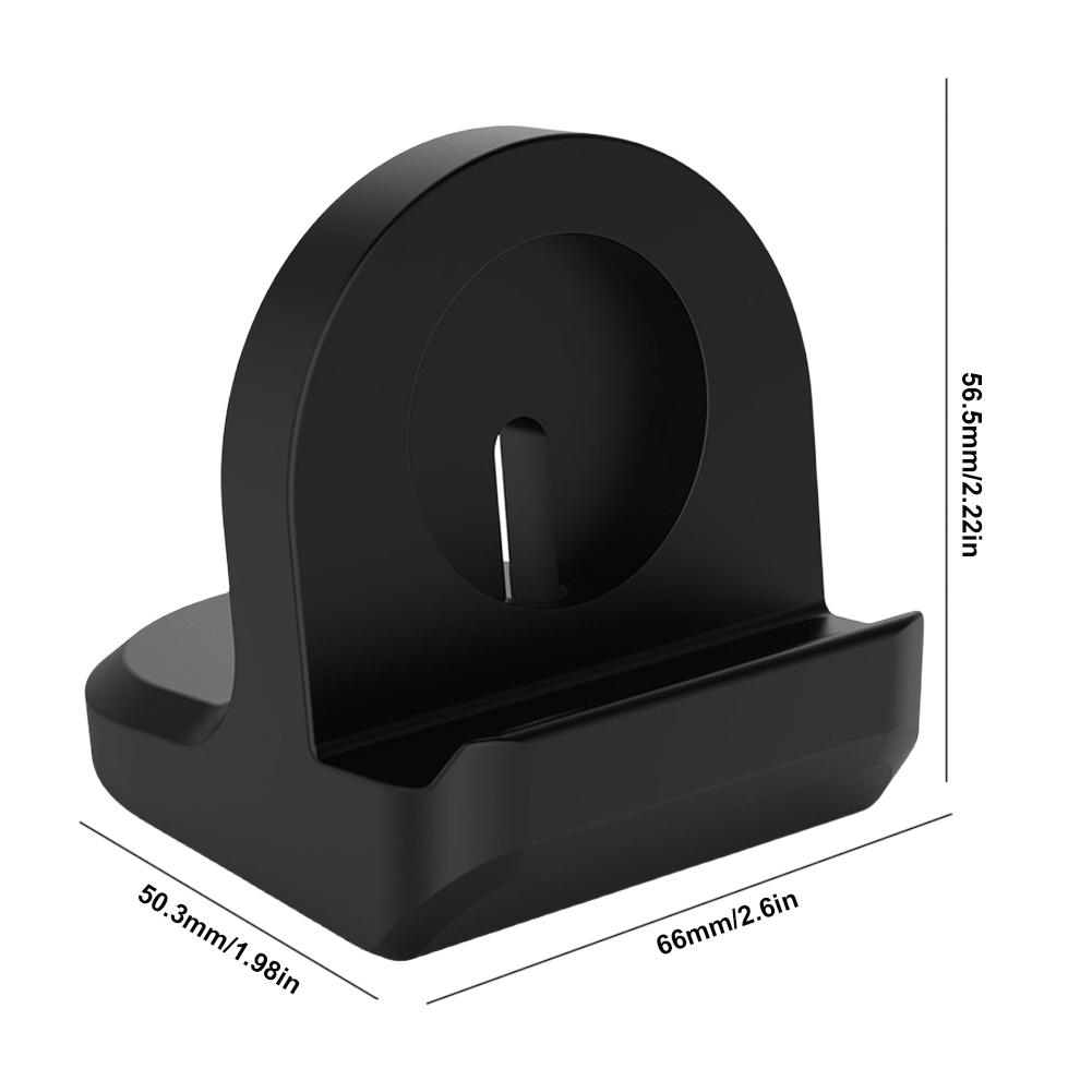 Silicone Charger Dock Holder For Samsung Galaxy Watch 6/6 Classic Non-Slip Base Charging Stand for Samsung Galaxy Watch 5/5 Pro