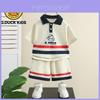 Adorable Summer Kids Polo Shirt Set For Boys With Soft Cotton Fabric And Cartoon Design