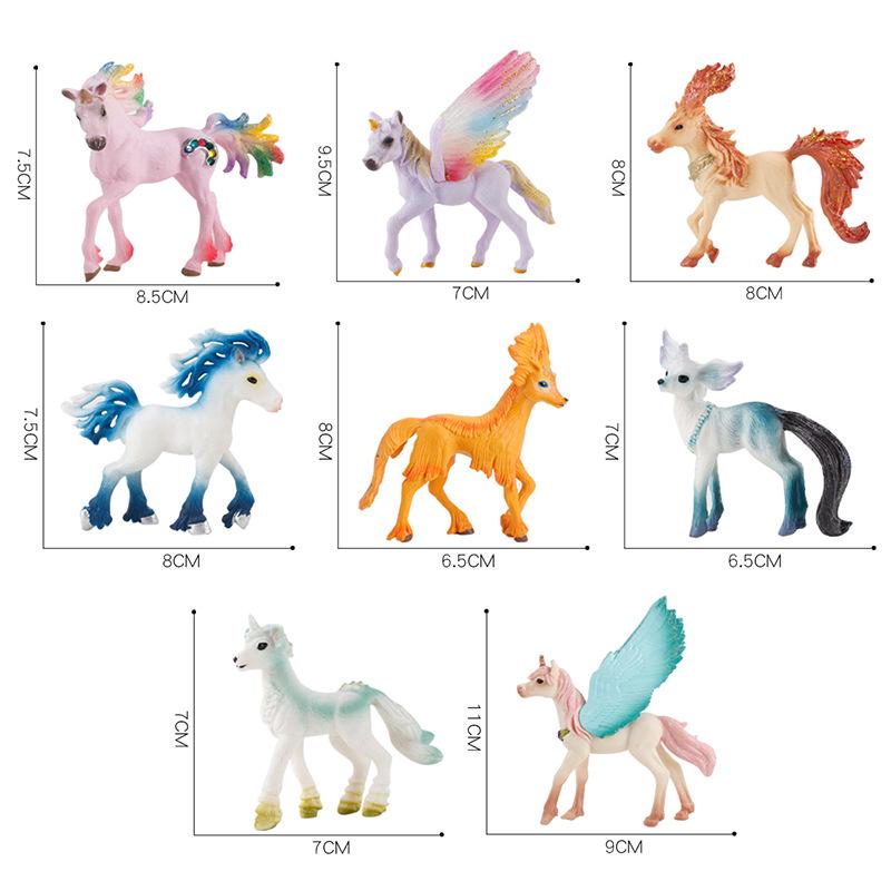 Simulation Mythological Story Elf Model Unicorn Pegasus Solid Boutique Interior Ornament Doll