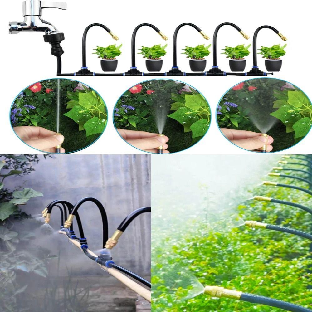 Rotating Copper Nozzle Automatic Watering Kits Garden Watering and Irrigation Set  Greenhouse