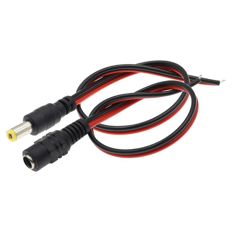 5.5x2.1mm Connector Wire Easy Polarity Identification Secure CCTV Camera System Use
