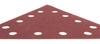 Velcro sandpaper K120, triangular with 12 holes, 5 pcs for sander 59G264