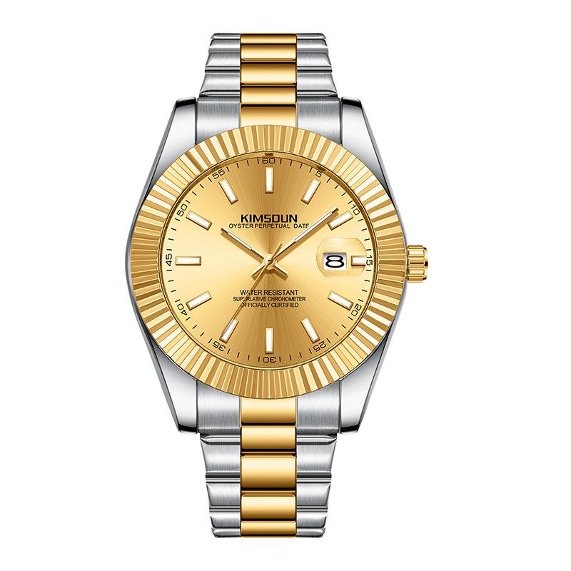 KIMSDUN Mens Fashion Business Sports Quartz Watch Waterproof Luminous Classic Calendar Creative Clock Mens Wristwatch