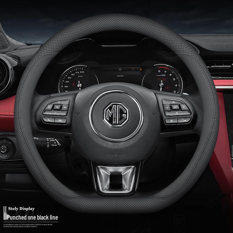 Pokrowiec na kierownicę z prawdziwej skóry dla MG5, MG6, MG7, MG4MG, Navigator HS, Ruixing 3SW, Ruiteng ZS