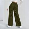 High Waist Wide Leg Pants for Women Casual Loose Fit Trousers with Side Pockets and Pleated Front Suitable for Daily Wear and Office