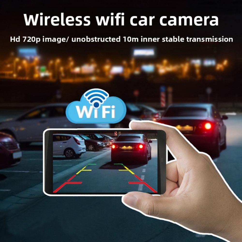 Wireless WiFi Car Camera HD Night Vision 720P Rear View Backup Camera for Vehicles