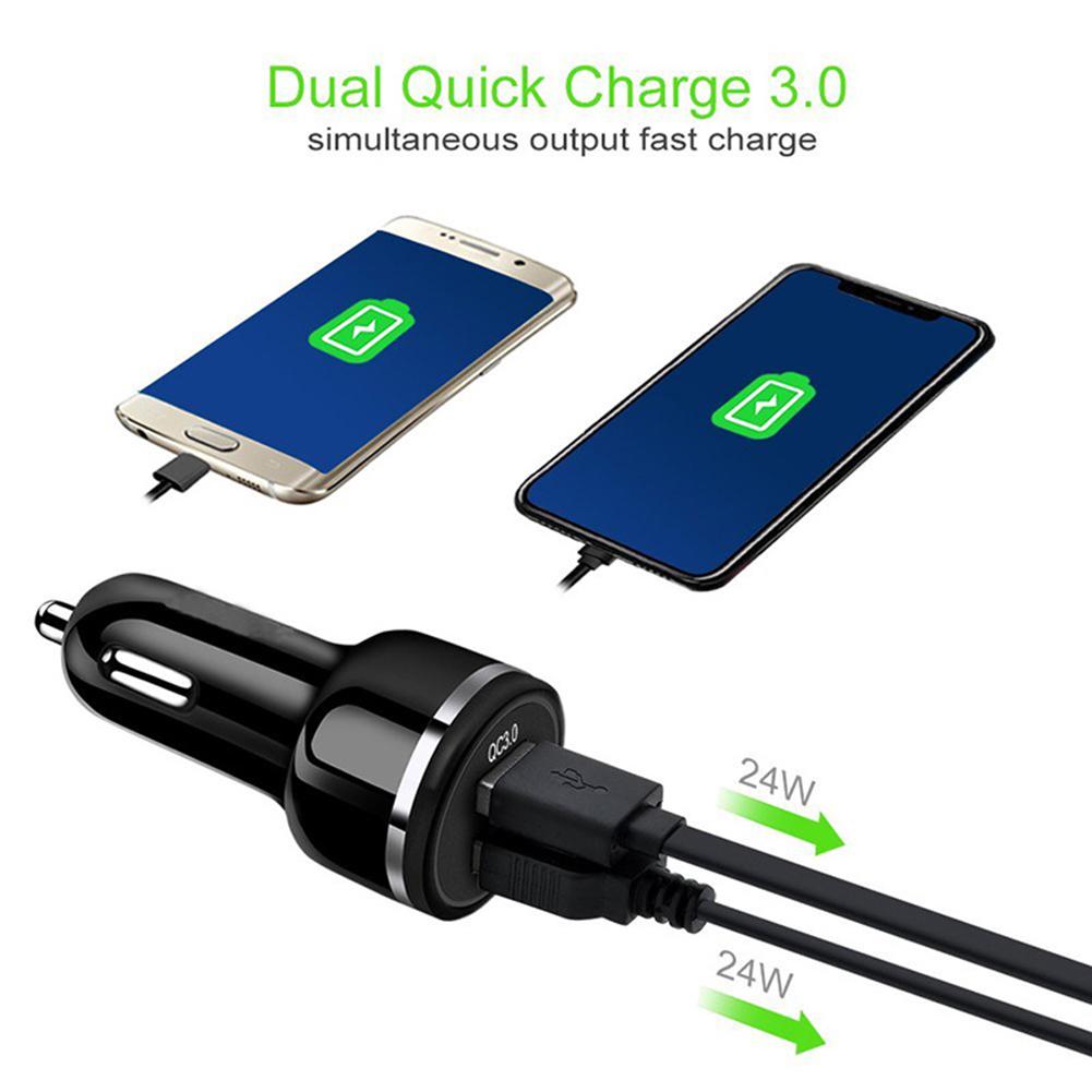 Two QC3.0 USB Ports DC Charger Quick Charge QC3.0 Intelligent