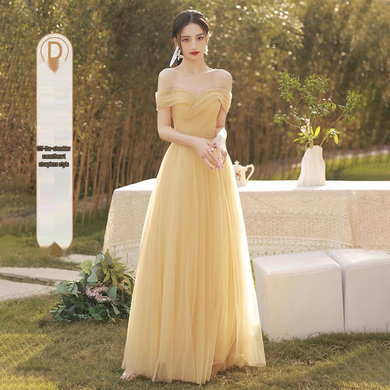 Mori Style 2025 Autumn Bridesmaid Dress: Elegant Fairy Evening Gown for Women’s Graduation and Special Occasions