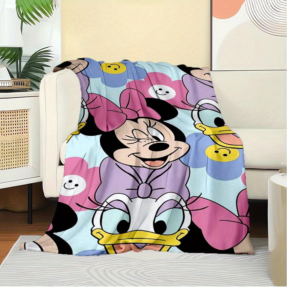 1pc Velvet Cute Cartoon Characters Bed Throw Blanket Sofa Coverlet Gift Home Decoration - Minnie