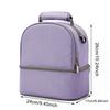 Fashion Insulation Double Layer Pack Solid Color Large Capacity Mommy Bag Travel Picnic Portable Food Handbag Baby Bags