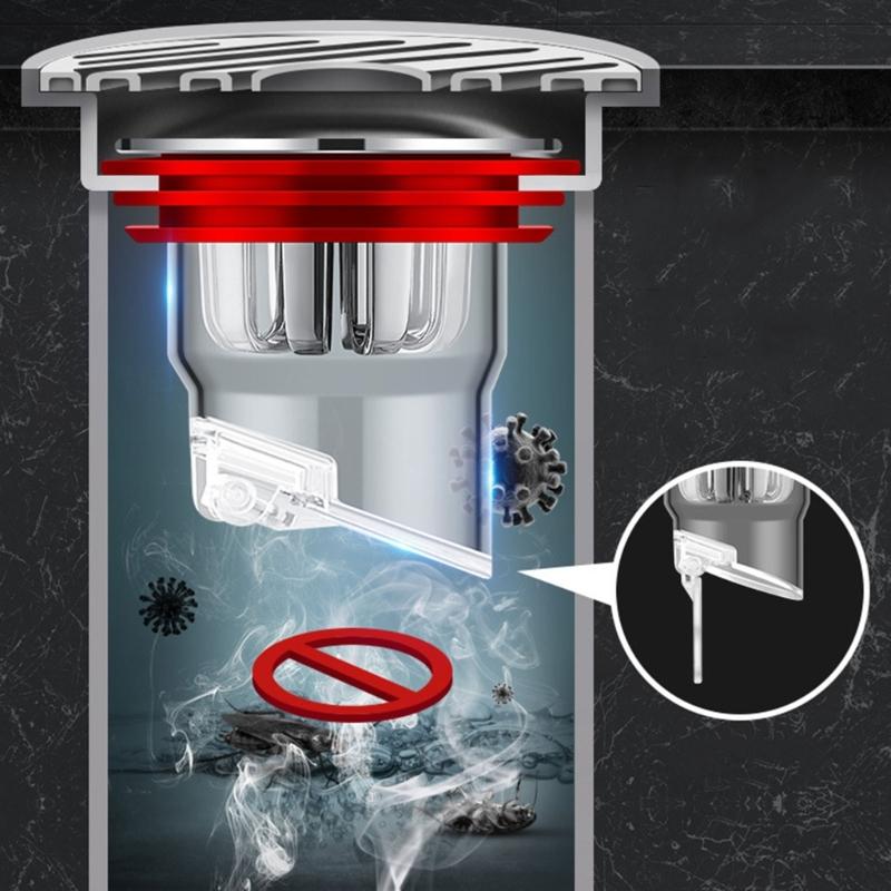 Odor-proof Floor Drain Shower Drainer with Filter Basket Deodorant Anti-clogging Sewer Floor Drain Core for Kitchen